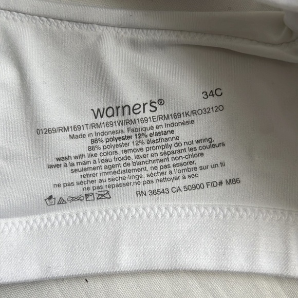 ⭐️nwt Warners Blissful Benefits Ultrasoft Wirefree Contour Bra⭐️ - Picture 10 of 10